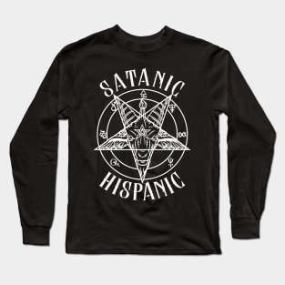 Satanic Hispanic - Baphomet Goat Head Gift Long Sleeve T-Shirt